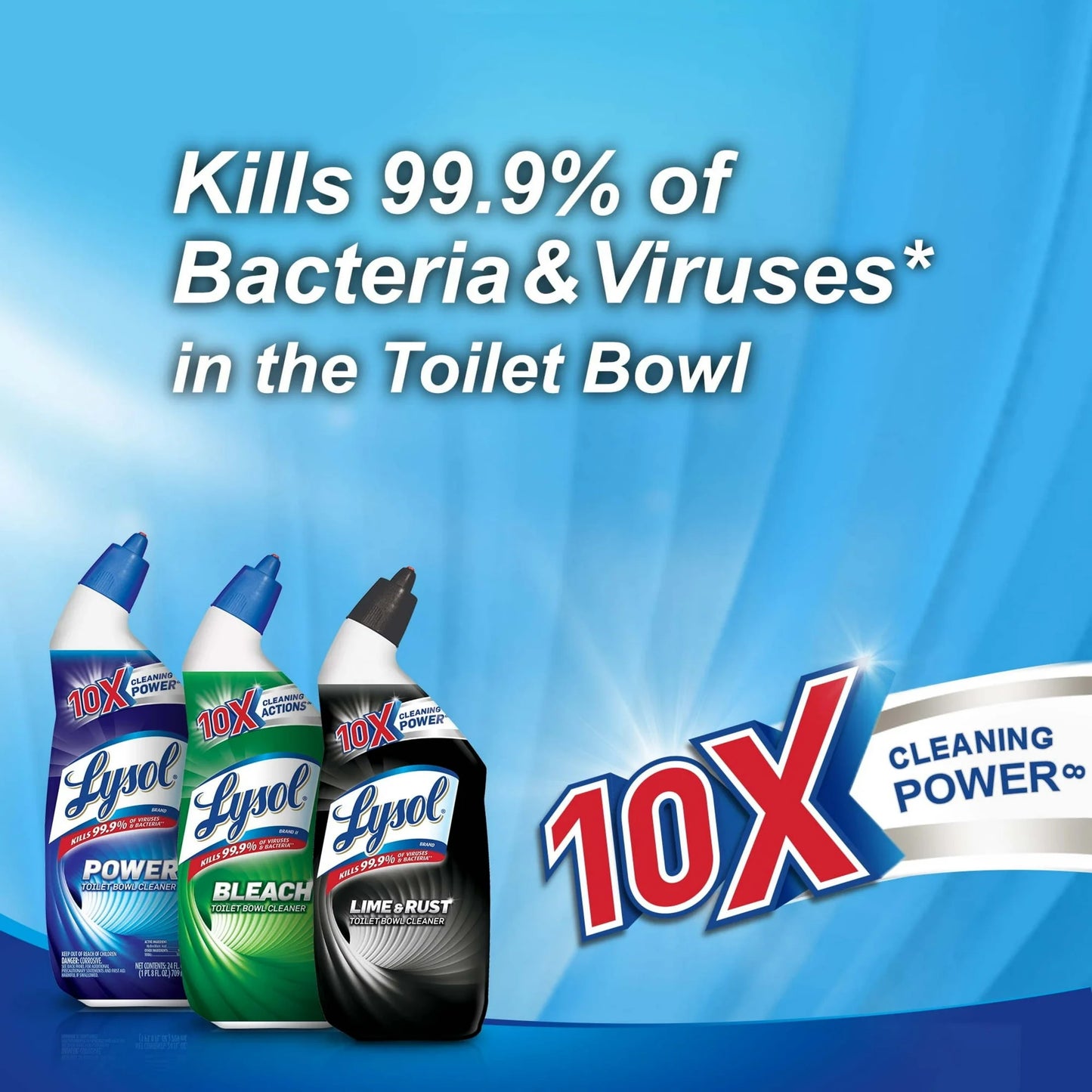 Lysol Cleaning and and Disinfecting Toilet Bowl Gel, Removes Lime and Rust, Liquid, 24oz