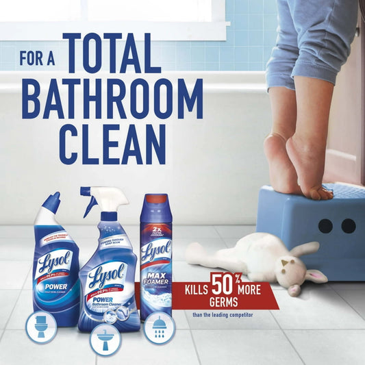 Lysol Cleaning and and Disinfecting Toilet Bowl Gel, Removes Lime and Rust, Liquid, 24oz