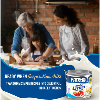 Nestle Media Crema Neutral Flavor Heavy Table Dairy Cream, 7.6 fl oz Can
