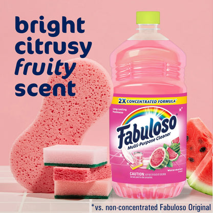 Fabuloso Multi Surface All Purpose Floor Cleaner, Watermelon Scent, 56 fl oz
