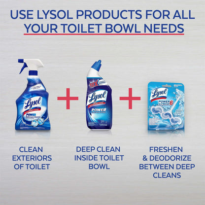 Lysol Cleaning and and Disinfecting Toilet Bowl Gel, Removes Lime and Rust, Liquid, 24oz