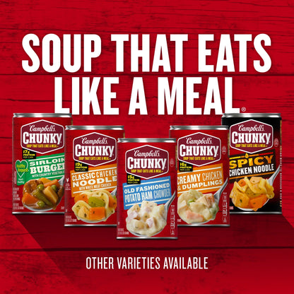 Campbell's Chunky Soup, Ready to Serve New England Clam Chowder, 18.8 oz Can
