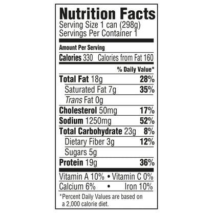 HORMEL Chili, Beef and Pork, No Beans Canned Chili, No Artificial Ingredients, Shelf-Stable, 10.5 oz Steel Can