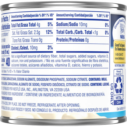 Nestle Media Crema Neutral Flavor Heavy Table Dairy Cream, 7.6 fl oz Can