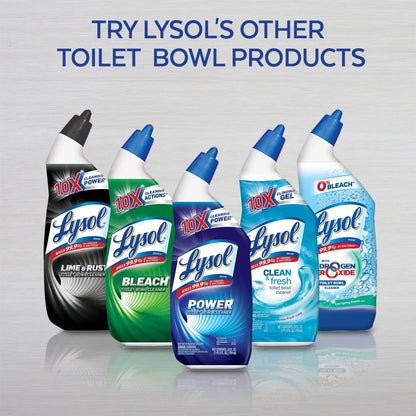 Lysol Cleaning and and Disinfecting Toilet Bowl Gel, Removes Lime and Rust, Liquid, 24oz