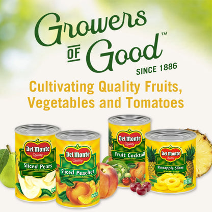 Del Monte Yellow Cling Sliced Peaches, Canned Fruit, 15 oz Can