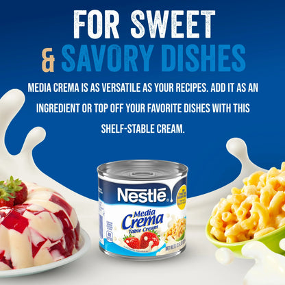 Nestle Media Crema Neutral Flavor Heavy Table Dairy Cream, 7.6 fl oz Can