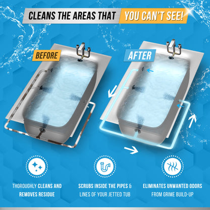 Active Jetted Hot Tub and Spa Cleaner, Compatible with Jacuzzis and Whirlpools, 32 oz, 8 Uses
