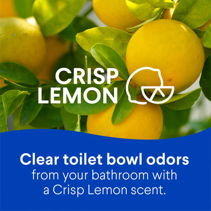 Clorox Toilet Bowl Cleaner Clinging Bleach Gel, Crisp Lemon, 24 fl oz